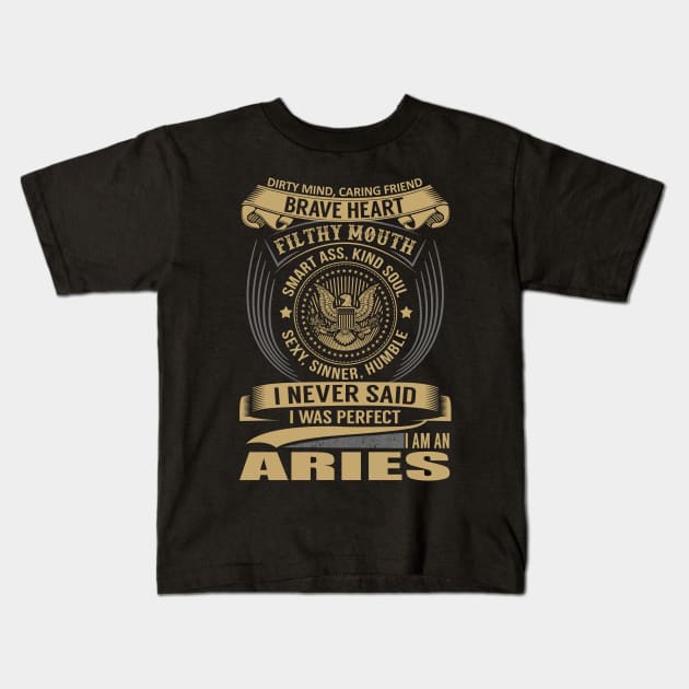 ARIES Kids T-Shirt by Nicolbar